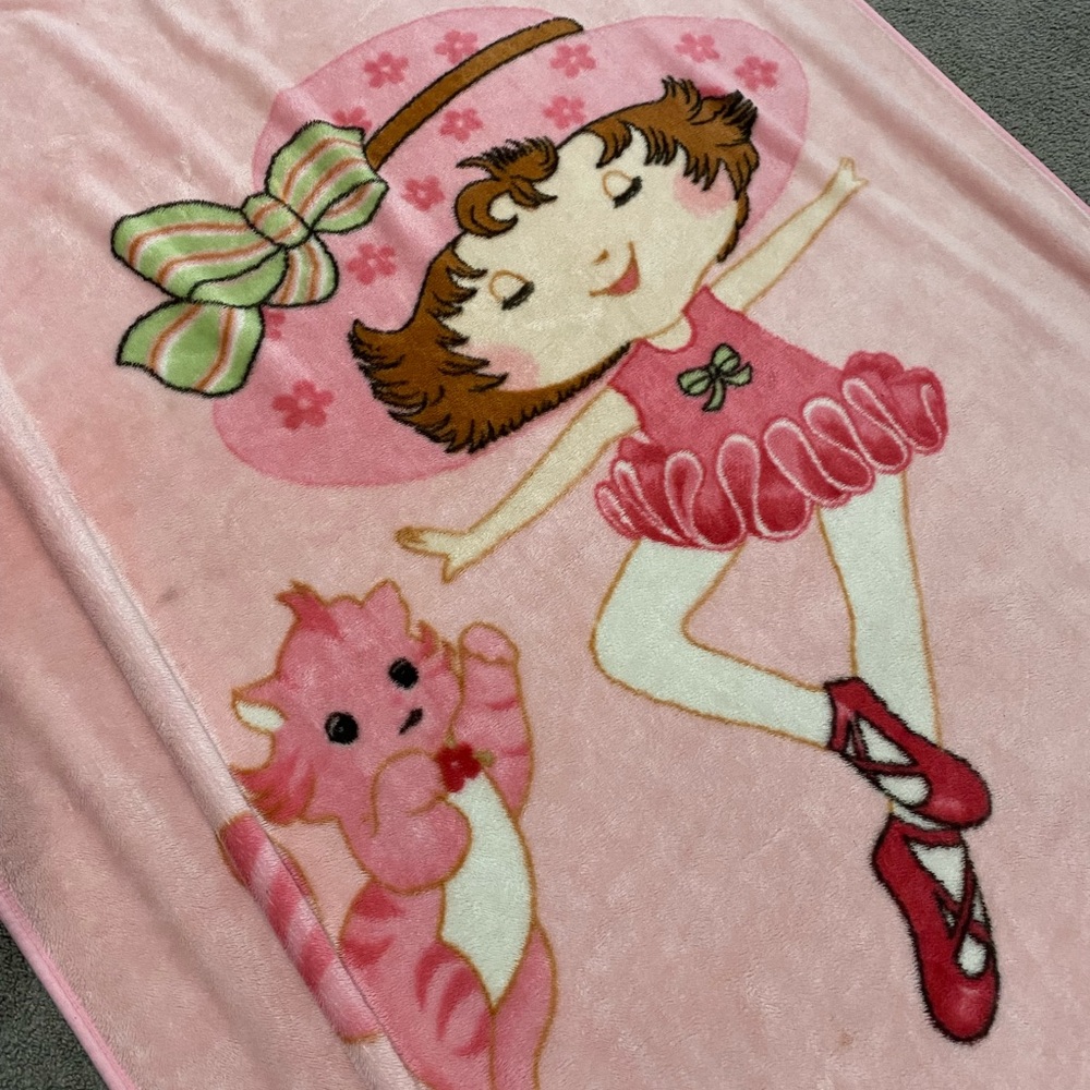 2003 strawberry shortcake throw blanket